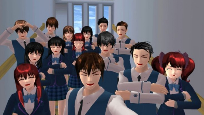 Game Sakura School Simulator.