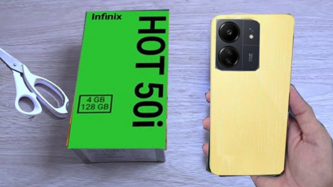 Infinix Hot 50i, spesifikasi dan harga.