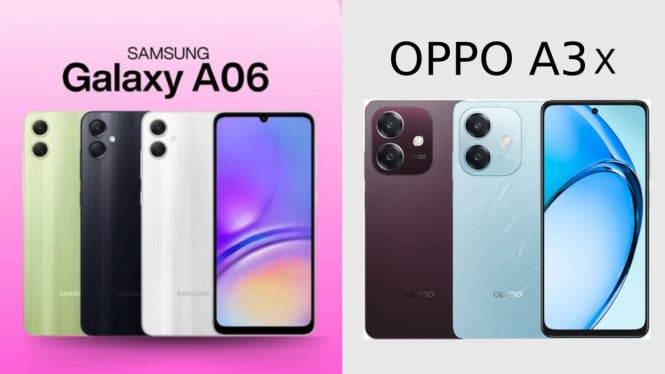 Galaxy A06   vs  OPPO A3x