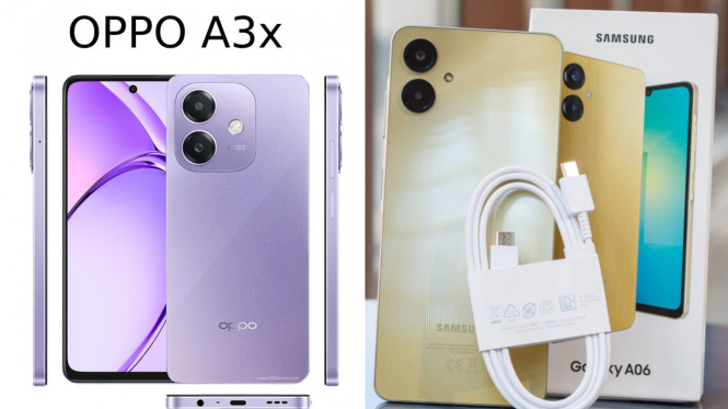 OPPO A3x   vs  Galaxy A06