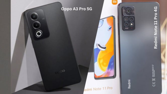 Oppo A3 Pro 5G vs Redmi Note 11 Pro 4G