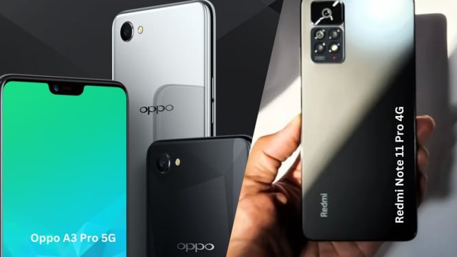 Oppo A3 Pro 5G vs Redmi Note 11 Pro 4G