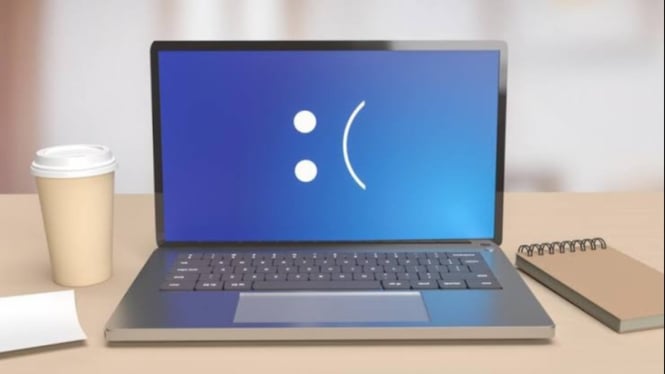 Laptop blue screen