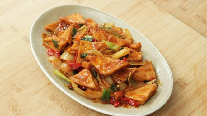 Tahu saus padang