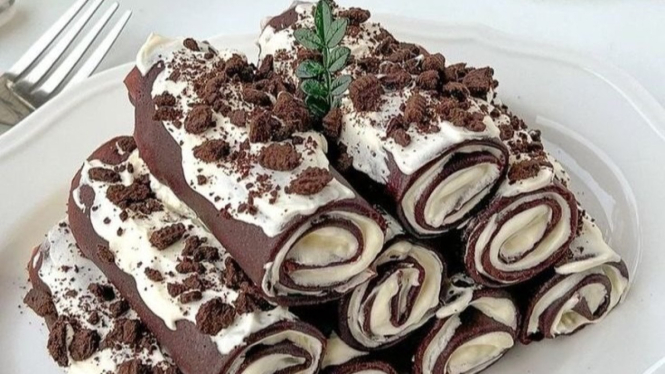 Chocolate crape rolls