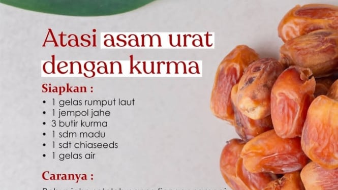 Resep alami seduhan kurma ala dr Zaidul Akbar