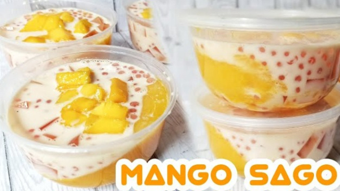 creamy mango sago