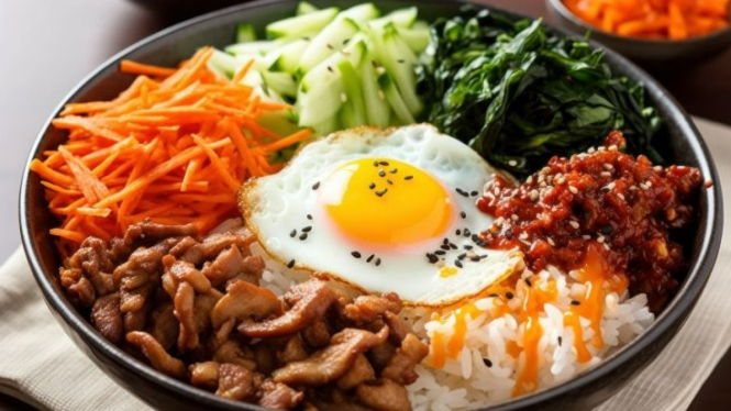 bibimbap nasi campur korea