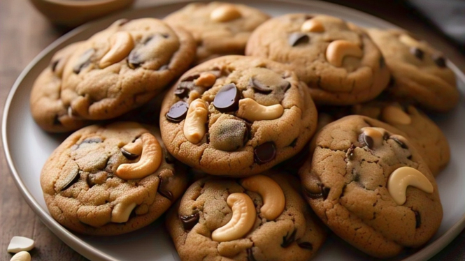 Choco Cashew Cookies