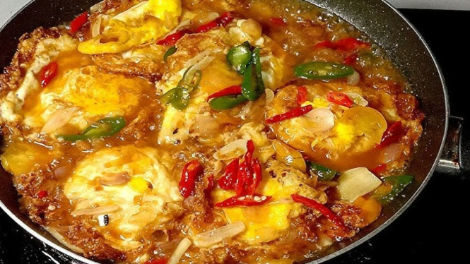 telur masak kecap ala malaysia