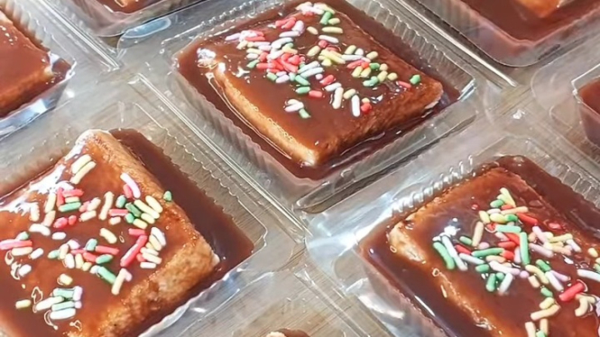 Roti panggang cokelat lumer