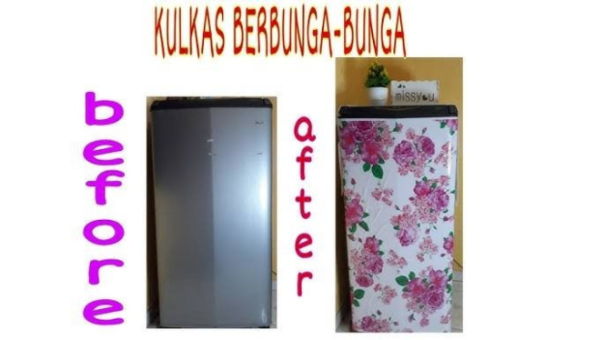 Mengatasi Kulkas Kotor Penuh Stiker
