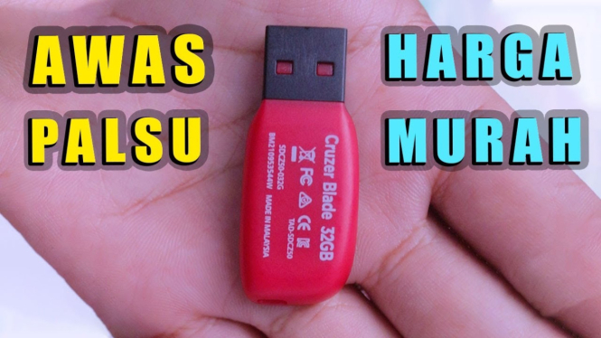 Tips membedakan flashdisk palsu dan asli