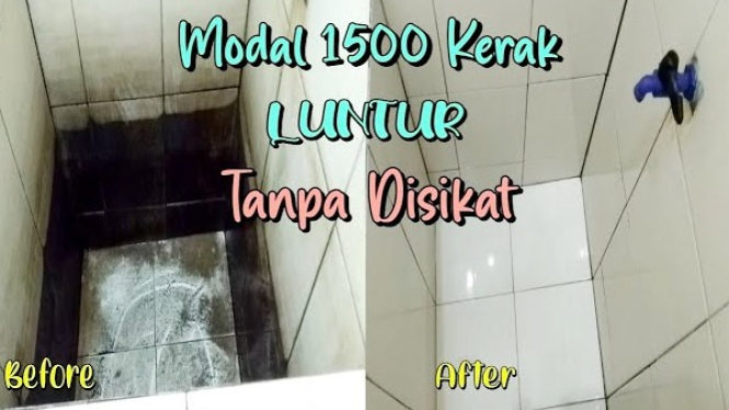 Bersihkan Kerak Kamar Mandi