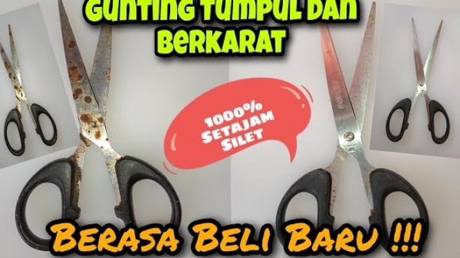 Mengasah Gunting