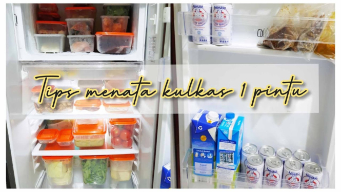 Tips menata kulkas 1 pintu