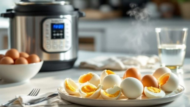 Tips memasak telur rebus menggunakan rice cooker