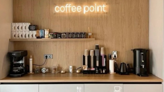 Ilustrasi bar kopi