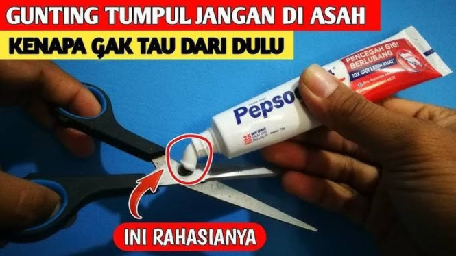 Trik Rahasia Gunting Kembali Tajam