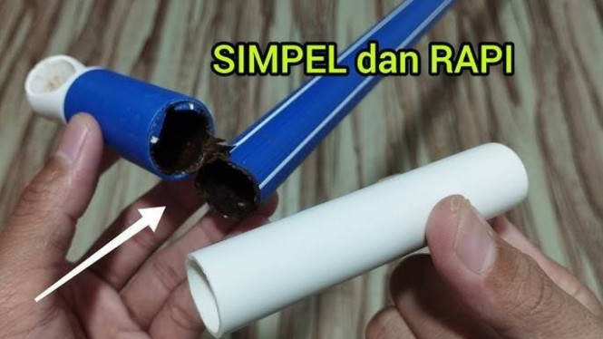 Memperbaiki Alat Pel Patah dengan Paralon Bekas