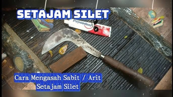 Cara Menajamkan Pisau Arit yang Tumpul