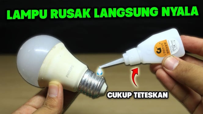 Memperbaiki lampu rusak