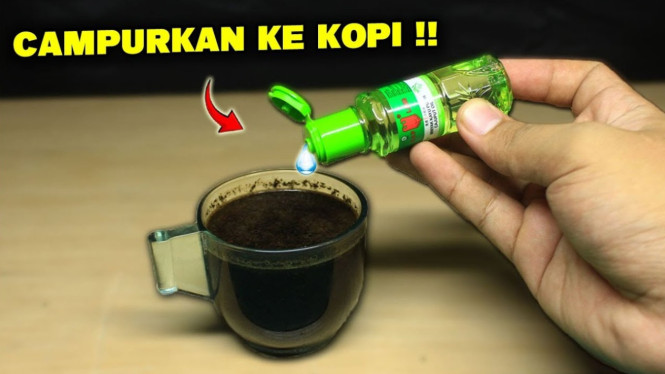 Campuran kopi dan minyak kayu putih