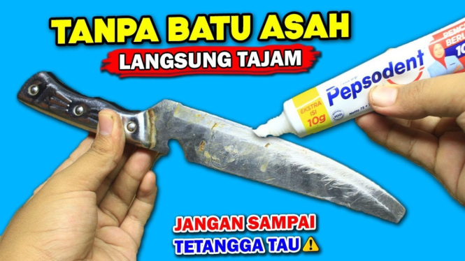 Mengasah pisau