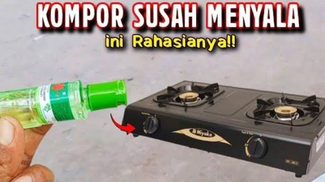 Trik Mengatasi Kompor Gas Susah Nyala