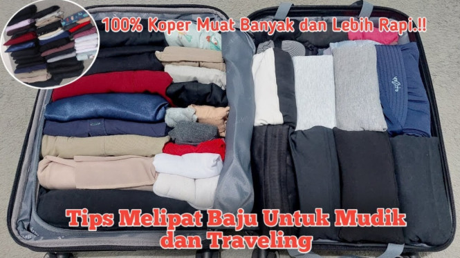 Tips melipat baju untuk koper