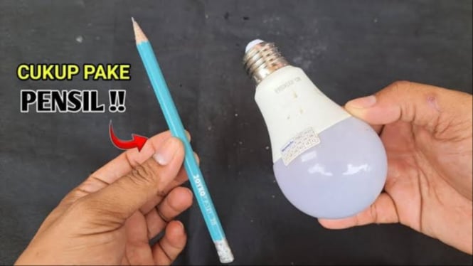 Trik Sederhana Memperbaiki Lampu LED Pakai Pensil
