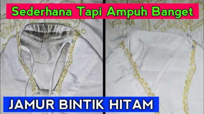 Tips menghilangkan bintik hitam di baju