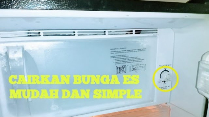 Tips mencairkan bunga es dengan settingan tombol