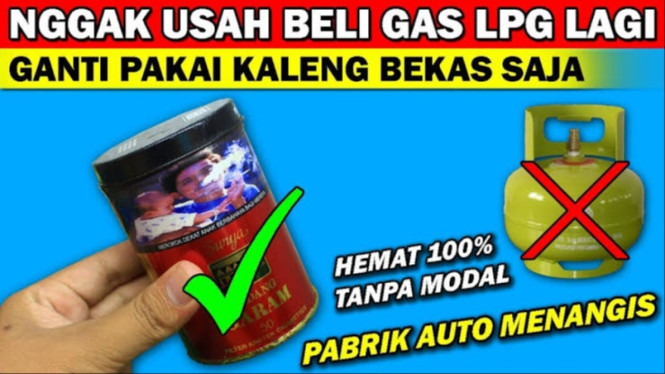 Cara Bikin Kompor Sendiri dari Barang Bekas, Cuma Modal Kaleng