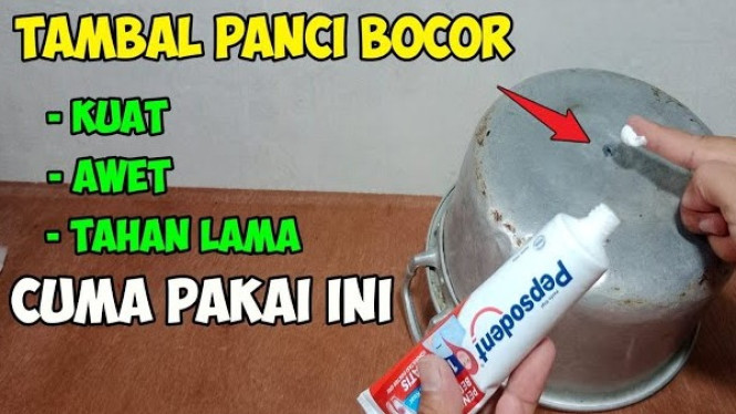 Cara Menambal Panci Bocor