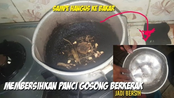 Cara Membersihkan Panci Gosong