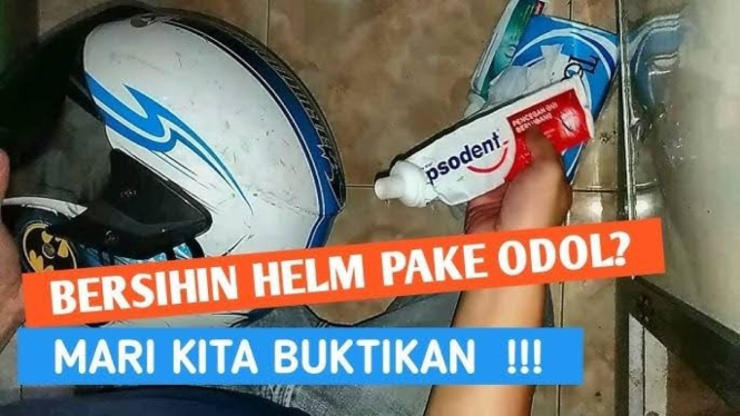Trik Sederhana Membersihkan Helm Kusam