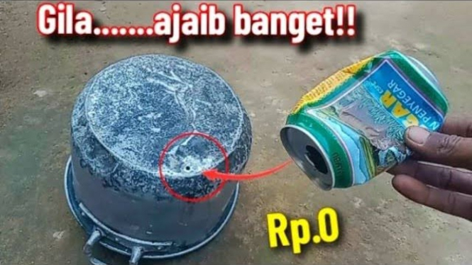 Cara Mudah Menambal Panci Bolong dengan Kaleng Bekas