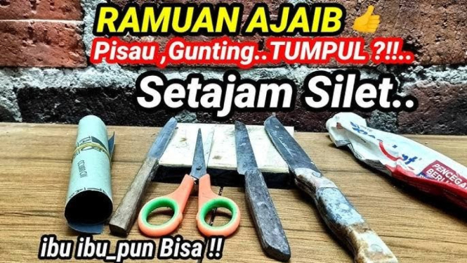 Cara Mudah dan Murah Mengatasi Pisau Tumpul dan Berkarat