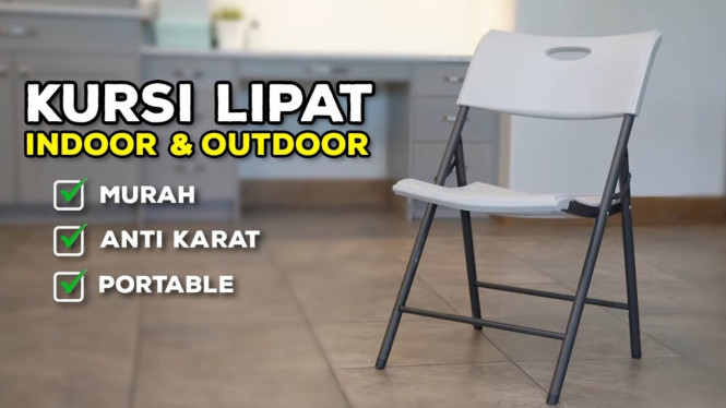 Kursi lipat indoor dan outdoor