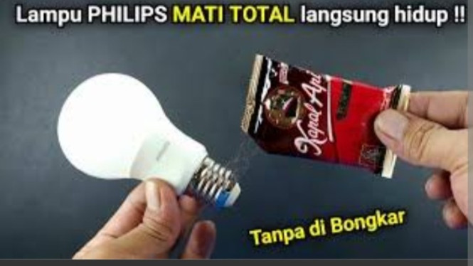 Trik Memperbaiki Lampu LED Mati Pakai Tembaga dan Kopi