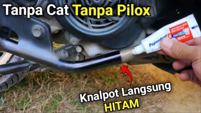 Trik Mudah dan Murah Mengatasi Knalpot Motor Kusam