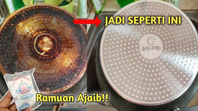Cara Membersihkan Pantat Panci Gosong