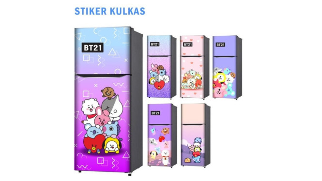 Cara Memasang Stiker Kulkas
