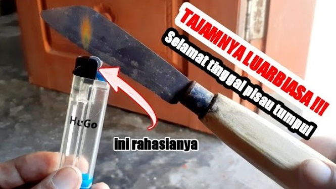 Tips Rahasia Mengasah Pisau Tumpul