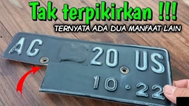 Trik Ubah Plat Motor Bekas Jadi Bermanfaat