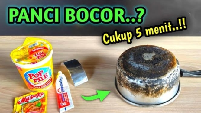 Cara Mudah Menambal Panci Bocor
