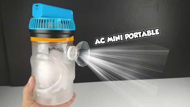 Cara Bikin AC Mini dari Toples Bekas