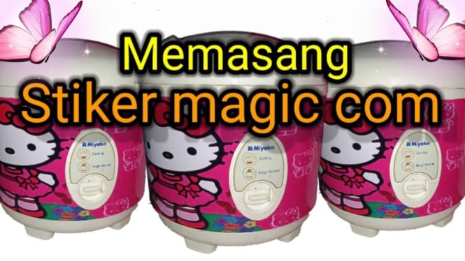 Cara Memasang Stiker Rice Cooker