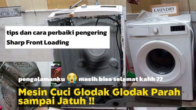 Mesin cuci bunyi glodak glodak